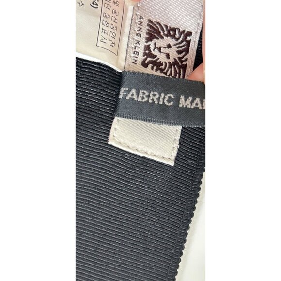 Anne Klein Womens Pleated A-Line Midi Skirt Black & Gray Wool-Blend Size Small - Picture 8 of 8